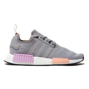 Adidas NMD R1 Running Shoes Grey Size 5.5 Sneakers Reflective Foam Cushioned NEW